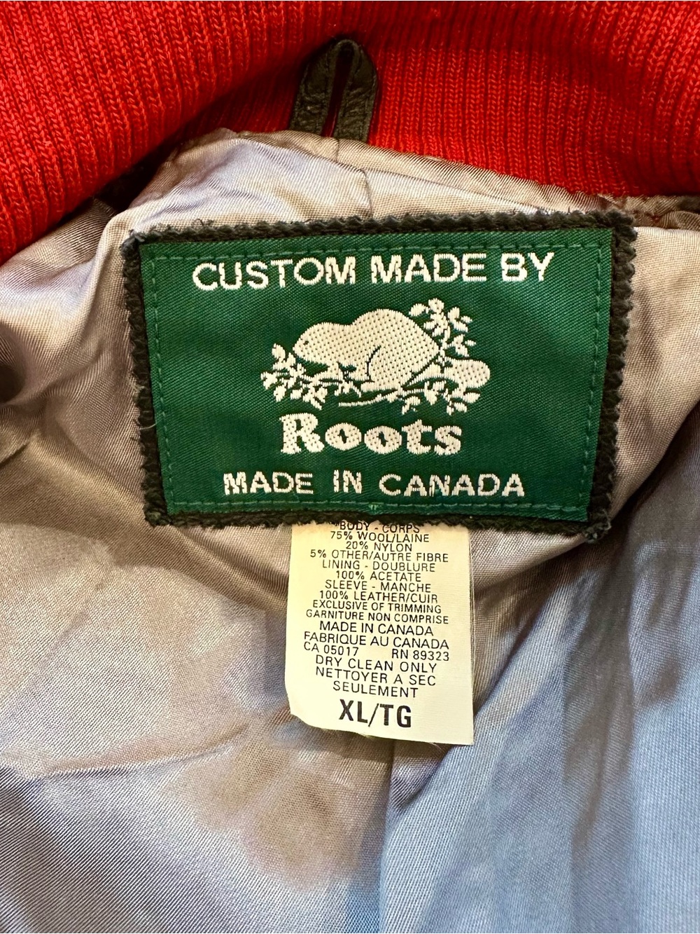 Vintage Roots Varsity Jacket Bomber 1999 Canada Letterman Patches Heritage XL - Picture 9 of 16